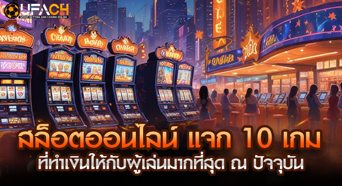 เกมสล็อตออนไลน์ แจก 10 ที่ทำเงินให้กับผู้เล่นมากที่สุด ณ ปัจจุบัน